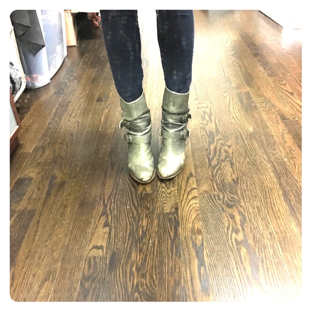 Fiorentini+Baker Boots Kite Gray Sz 38